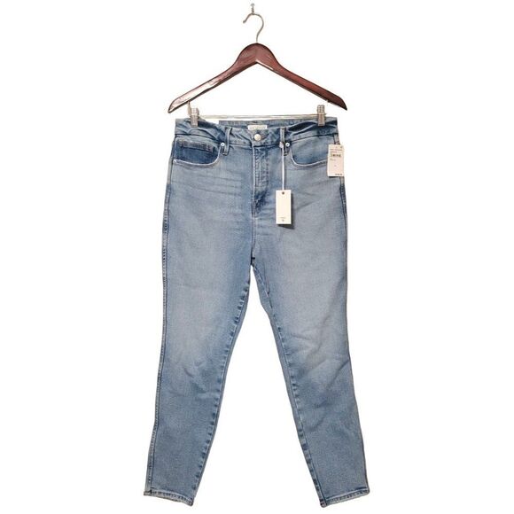 Good American Womens Jeans Blue 10/30 Good Curve Skinny Crop NEW - Picture 4 of 9